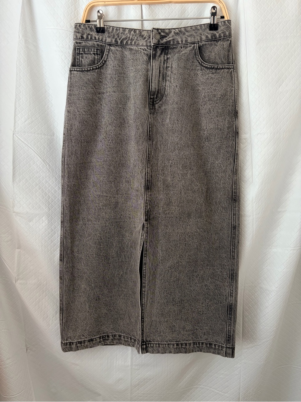 Velvet Heart Black Wash A-Line Denim Skirt